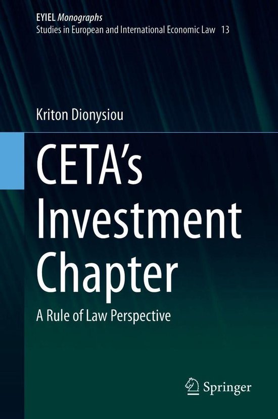 Law and Criminology (R0) - CETA's Investment Chapter - cover