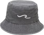 Bucket hat - Wave - Lichtgrijs - Zonnehoed - Hoed - Zonbescherming