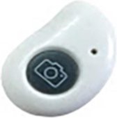 Télécommande d'obturateur à distance Bluetooth pour téléphone intelligent (iPhone et Android) avec appareil photo (photo et vidéo) - BLANC