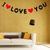 Slinger - I Love You - Valentijn - Romantische slinger - Slinger voor hem / haar - Hartjes slinger - Liefde slinger - Valentines Day