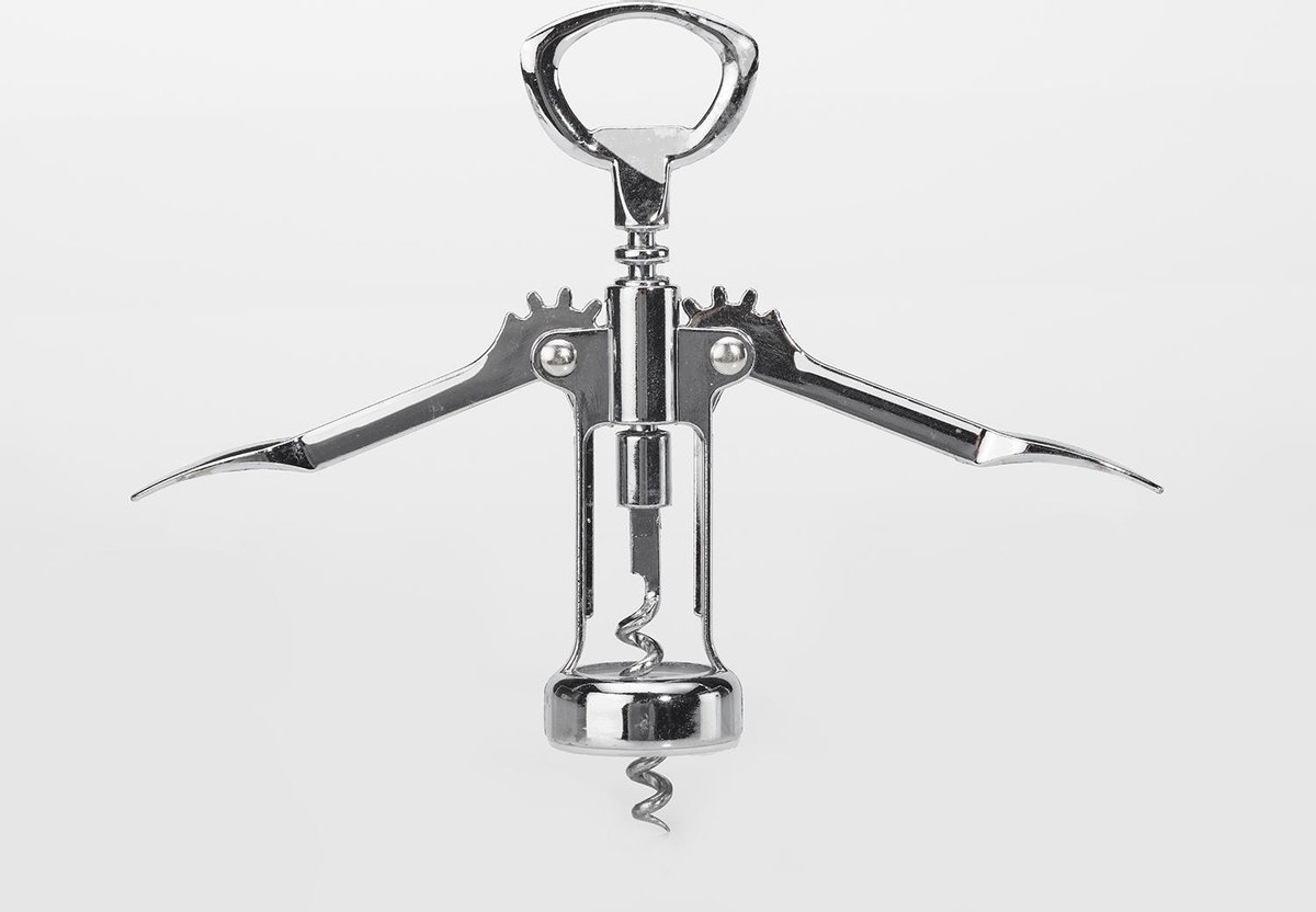 Bieropener - Kurkentrekker - Wijnopener - Wine opener - Cave & Garden - RVS - Wijn Accessoires - 2 in 1 tool