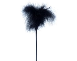 Power Escorts -  Heerlijk irritante Veer - echte Kietelaar -  Feather Tickler - Fetish Power - Zwart - 61-00027 - kleuren verpakking