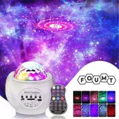 Foumt Starry - Sterren projector – Galaxy projector – Projector - Sterrenhemel – Star projector – Muziek box bluetooth & usb-functie - Wit