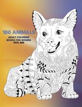 Adult Coloring Books for Women XXXL size - 100 Animals