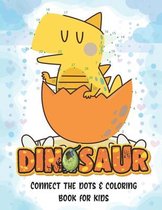 Dinosaur connect the dots coloring book for kids