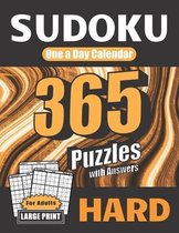 Sudoku One a Day Calendar for Adults: Hard