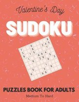 Valentine's Day Sudoku Puzzles Book For Adults - Medium To Hard