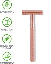 BS online Store Safety Razor Rose Gold Goud voor vrouwen dames Double Edge Single Blade Zero Waste Duurzaam Scheren