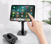 QUPRO - Bureau Telefoon Houder Stand - Mobiel  en Tablet - Verstelbare en opvouwbare houder