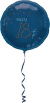 Folat - Folieballon 18 Jaar Elegant True Blue 45 cm