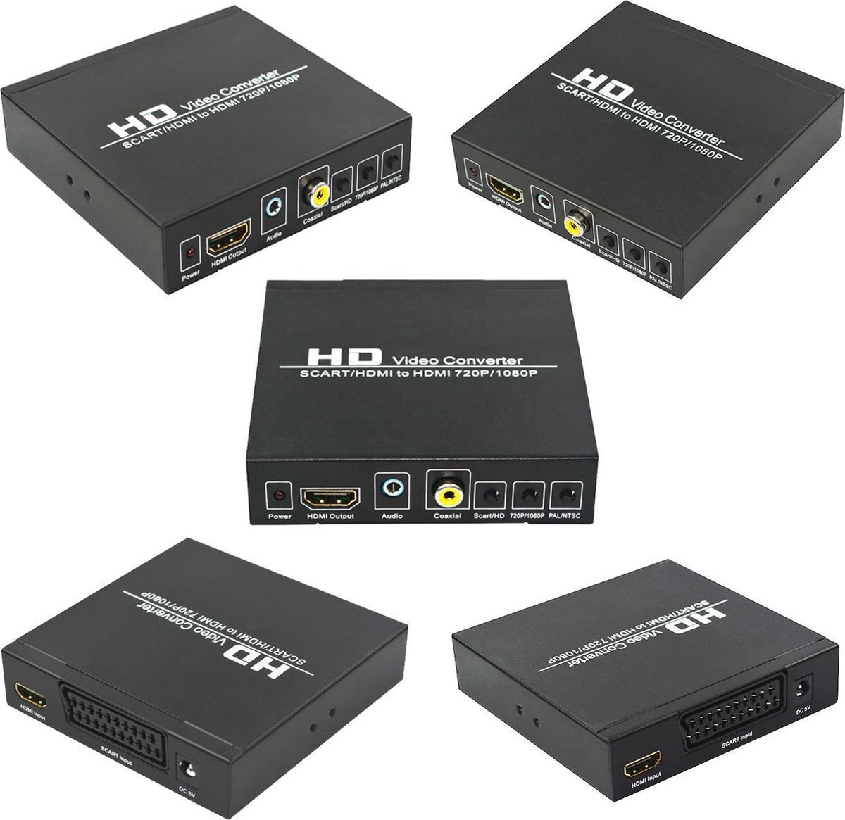 Scart naar HDMI Converter Met audio converter Scart naar HDMI Omvormer scart...