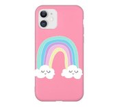 Hoesjes Atelier Regenboog Roze Hoesje  voor IPhone 12&12Pro