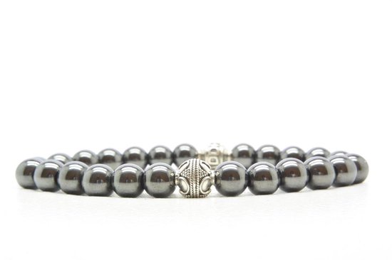 Beaddhism - Armband - La Palma - Zilver - Yin - 8 mm - 21 cm