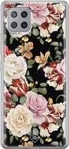 Samsung A42 hoesje siliconen - Bloemen flowerpower | Samsung Galaxy A42 case | multi | TPU backcover transparant