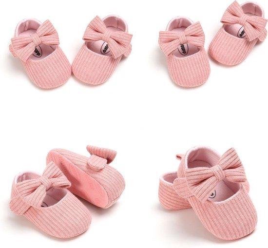 Babyschoenen - schoentjes Meisje - - Sloffen - Roze - Maat 20 - 6-09 maanden |