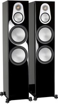 Monitor Audio silver 500 zuilspeaker - Hoogglans Zwart (per paar)