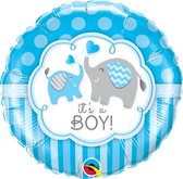 Qualatex - Folieballon Its a Boy Olifantjes
