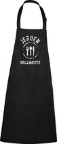 mijncadeautje - luxe keukenschort - Grillmaster - met naam - zwart