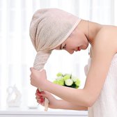 Haar Handdoek - Sneldrogende Handdoek voor je Haar - Microvezel - Zandkleur