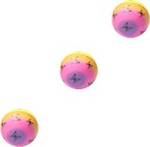Balle anti-stress Densité Medium - 7 cm - Stimulation sensorimotrice - Anti-stress - 3 pièces - Papillon arc-en-ciel