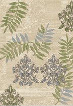 Aledin Carpets Medellin - Laagpolig - Vloerkleed 160x230 cm - Groen Creme - Tapijt voor Woonkamer - Slaapkamer