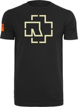 Urban Classics Rammstein Heren Tshirt -2XL- Rammstein Logo Zwart