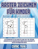 Bleistiftzeichnung Schritt fur Schritt fur Anfanger (Raster zeichnen fur Kinder - Comic Tiere)