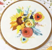 Borduurpakket Sunflower - Embroidery (Zonnebloemen) VRIJ BORDUREN, GEEN KRUISSTEEK