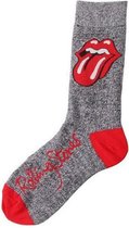 Fun sokken 'Rolling Stones' Grijs en Rood (92014)