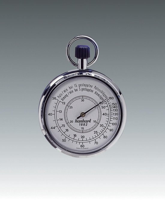 Hanhart mechanische stopwatch pulse / hartslag 112.7001-00 - 1/10 sec - 30  min | bol.com