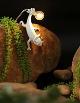 ZijTak - Kameleon Lamp + schakelaar - LED licht - Wit - HANGEND - hagedis - salamander - inclusief lamp