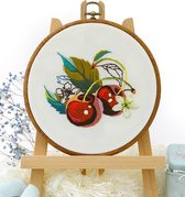 Borduurpakket Cherry - Embroidery (Kers) VRIJ BORDUREN, GEEN KRUISSTEEK