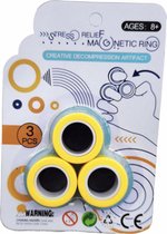 Fidget Toys - Magnetische Ringen - Spinner - Geel