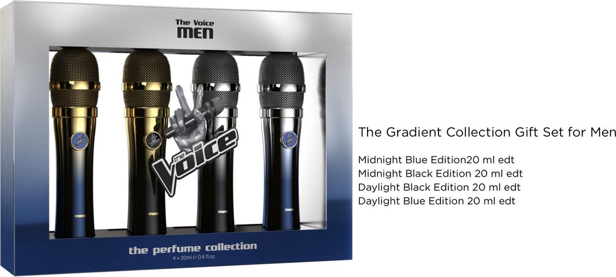 The Voice Men, The Gradient Parfüme Collection Gift Set for Men, 4*20