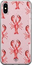 iPhone XS Max hoesje siliconen - Lobster all the way | Apple iPhone Xs Max case | TPU backcover transparant