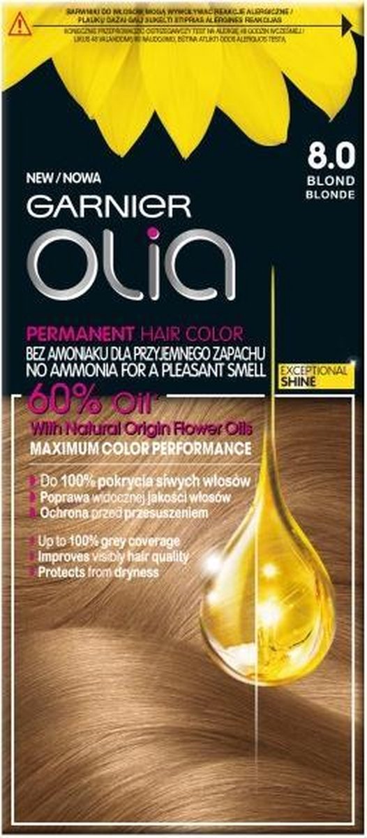 Garnier Olia Hair Dye 8.0 Blonde bol