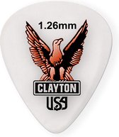 Clayton Acetal standaard plectrums 1.26 mm 12-pack