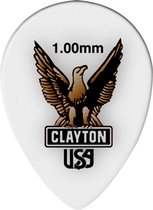 Clayton Acetal small teardrop plectrums 1.00 mm 6-pack