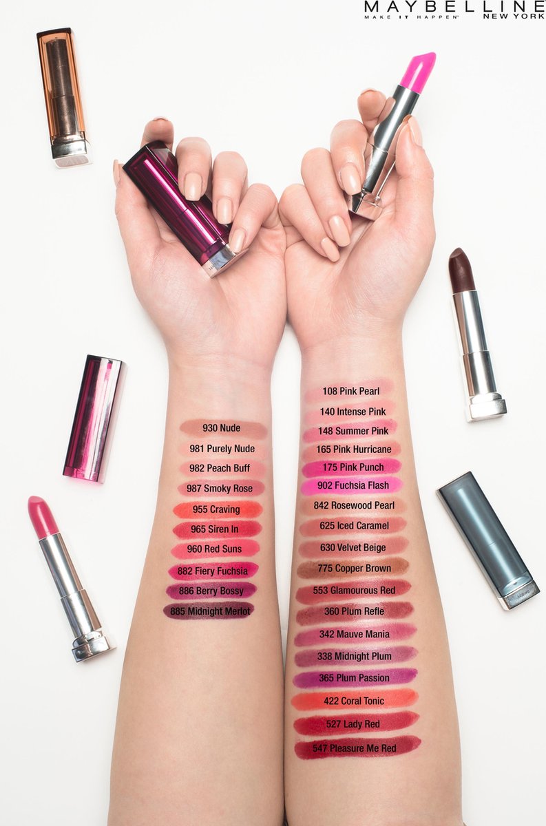 Lipstick Roze - - -... Sensational Nudes Inti-Matte Color | Maybelline Rose Smoky bol 987 The