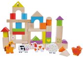 Simply For Kids Houten Blokken en Dieren 50-delig