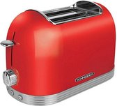 Schneider SLT2.2FR Retro Broodrooster Rood/Chroom