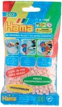 Hama Strijkkralen 1000 Stuks Rood Glow