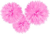 Roze bollen ophangdecoratie - Feestdecoratievoorwerp