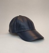 Lederen Pet (Marineblauw)
