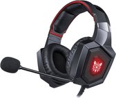 ONIKUMA K8 Over Ear Bass Stereo Surround Gaming Koptelefoon met Microfoon & LED-verlichting (Rood)