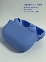 inPods13 Draadloze Oordopjes - Airpods Pro - Bluetooth PRO 5.0 Oortjes - Earbuds - Geschikt voor Apple iPhone en Android smartphones - Met microfoon en SIRI - Blauw