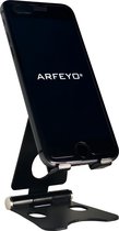 Opvouwbare & Inklapbare Telefoonhouder - Universele Standaard voor Bureau of Tafel - Zwart