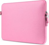 Tech Supplies | Pastelkleuren collectie Neopreen Soft Sleeve Voor oa. Apple Macbook Air / Pro 13 Inch - 13.3" Laptop Hoes Case – Zacht Roze