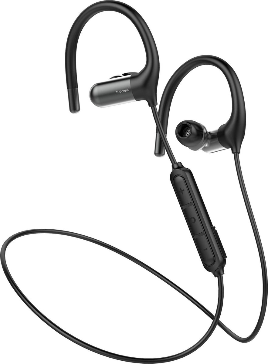 Tuddrom SP500 Sport - Draadloze In-Ear Oordopjes - Bluetooth 5.0 - IPX5 Waterdicht - 8 Uur Autonomie - Ergonomische Oorhaakjes - 2 Jaar Garantie