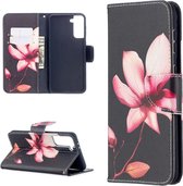 Samsung Galaxy S21 Plus Portemonnee Hoesje met Bloemen Print